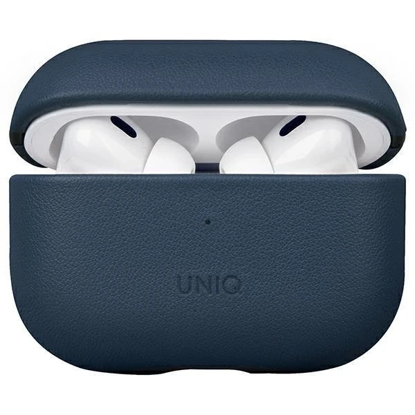 UNIQ Terra Earphone Protective Case для AirPods Pro 2nd Genuine Leather blue/space blue