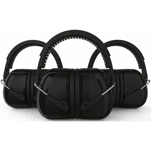 Klappbare Anti-Noise-Kopfhörer mit Geräuschunterdrückung Schützende Ohrenschützer für Erwachsene Schwarz