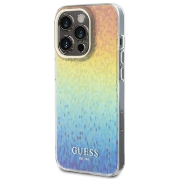Etui Guess GUHCP15LHDECMI na iPhone 15 Pro 6,1" wielokolorowy pevné puzdro IML Faceted Mirror Disco Iridescent
