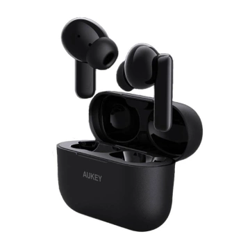 Bezdrôtové slúchadlá Aukey EP-M1NC TWS čierne – Bluetooth 5.1, ANC, 24H