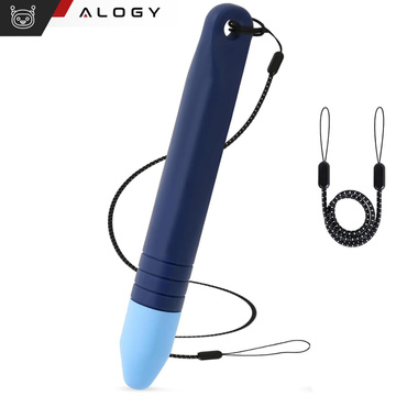 Kapacitné dotykové pero dotykové pero na obrazovky pre telefón tablet Alogy dotykové pero pre deti 10 cm Modré