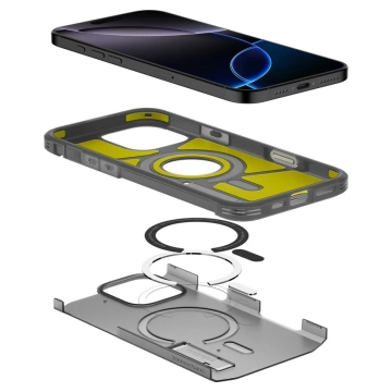 Kryt Spigen Tough Armor „T“ MagSafe pre iPhone 16 Pro, čierny