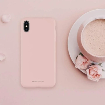 Mercury Silicone Phone Case for iPhone 13 Pro Max pink sand/pink sand