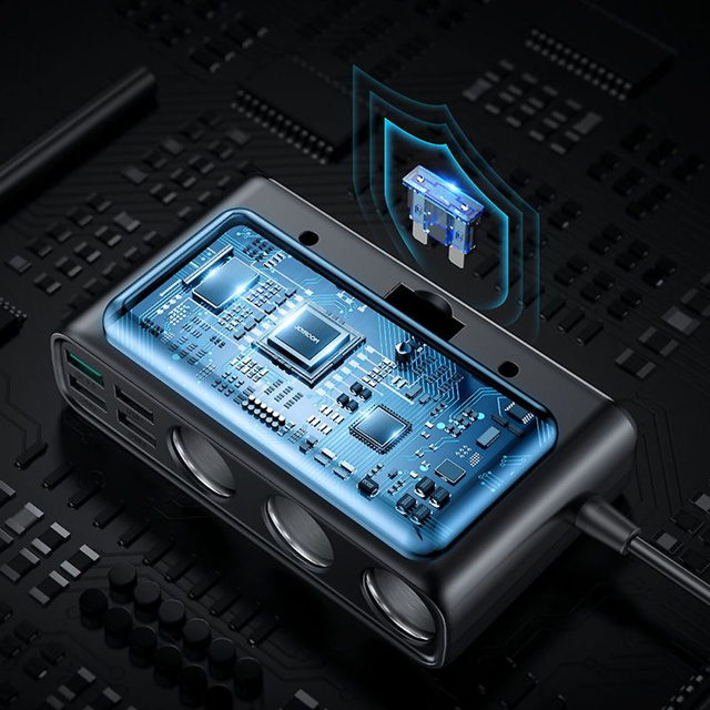 Nabíječka do auta PD 154W QC 3.0 černá