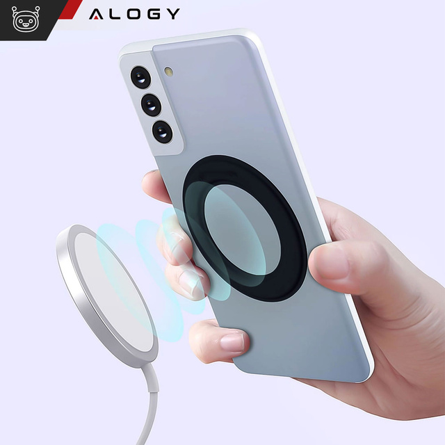 Magnetic plate for MagSafe sticker Ring Ring Holder cover Universal leather Alogy Magnetic black