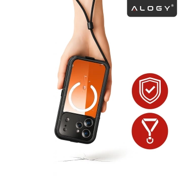 Puzdro Alogy HydroArmor™ IP68 pre Apple iPhone 17 Pro 6,3" - čierne