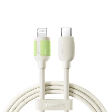 Kabel Joyroom S-A53 30W USB-C na Lightning 1,2 m, fluorescenční béžový