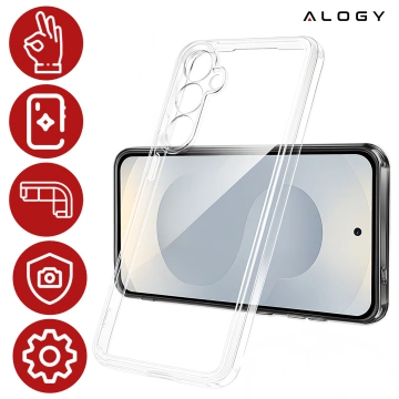 Puzdro pre Apple iPhone 16 Pro Max Alogy Anti-Shock Hybrid Case pre MagSafe Transparent
