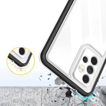 Прозорий чохол 3 в 1 для Samsung Galaxy A73 Frame Cover Gel Black