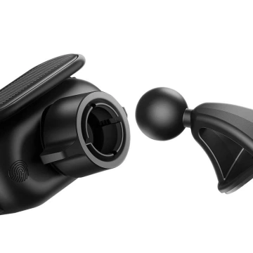 Тримач для електромобіля Baseus Steel Cannon Pro з сонячною зарядкою (чорний)