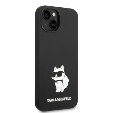 Etui Karl Lagerfeld KLHMP14MSNCHBCK na iPhone 14 Plus 6,7" pevný obal silikonový chupette MagSafe černý/černý