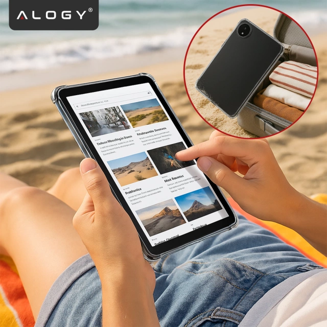 Etui do Redmi Pad SE 8.7" Przezroczyste, Ochronne, Hybrydowe, Wzmocnione Narożniki, Smukłe i Lekkie, Alogy FlexiShield™ ShockProof Case