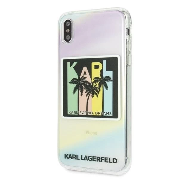 Karl Lagerfeld KLHCI65IRKD Pevné puzdro na iPhone Xs Max Kalifornia Dreams