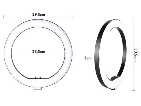 Alogy Ring A33 photographic ring lamp for makeup photos tripod