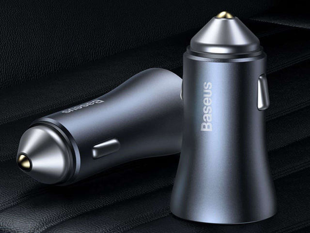 Baseus USB Car Charger USB-C QC3.0 PD 40W Gray