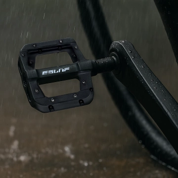 Platformové pedály pro silniční a horská kola, MTB platforma, 3 ložiska, černé, sada [2 ks] Černá