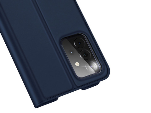 Dux Ducis Skin Protective Flip Leather Case for Samsung Galaxy A72 Navy