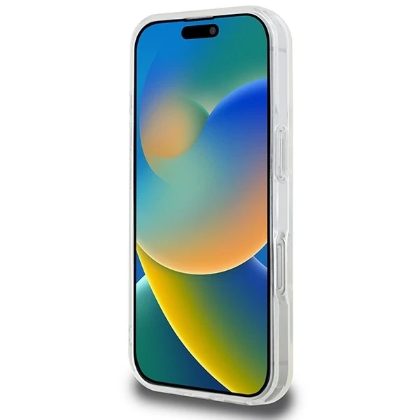 Karl Lagerfeld Case for iPhone 16 Pro Max 6.9" White MagSafe Hardcase IML Metal Karl Head