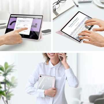 Dux Ducis Toby Klapphülle mit Ständer für Samsung Galaxy Tab A9 – rosa
