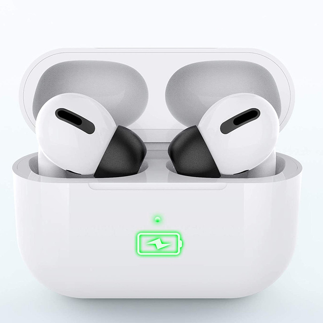 6x Alogy SML Silikon-Speicherkappen für Apple AirPods Pro schwarz
