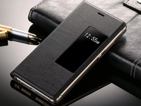 Etui flip s-view kryt na Huawei p9 Czarne