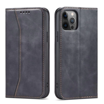 Magnet Fancy Case case for iPhone 12 Pro Max cover wallet for cards stand black