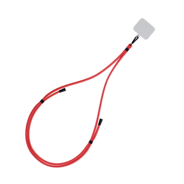 Universal smartphone lanyard 3mk EasyClip Red (black)