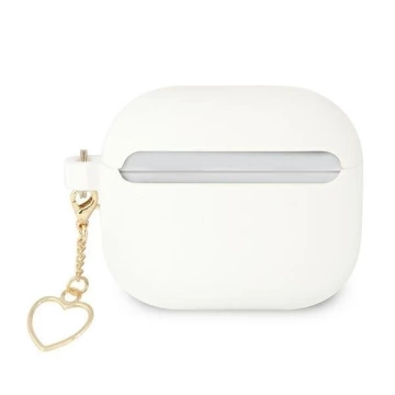 Guess GUA3LSCHSH AirPods 3 Cover biały/white Silicone Charm Collection