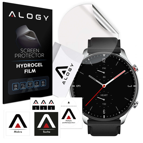Hydrogel Alogy Hydrogélová ochranná fólia pre inteligentné hodinky pre Xiaomi Amazfit GTR 2 Sport