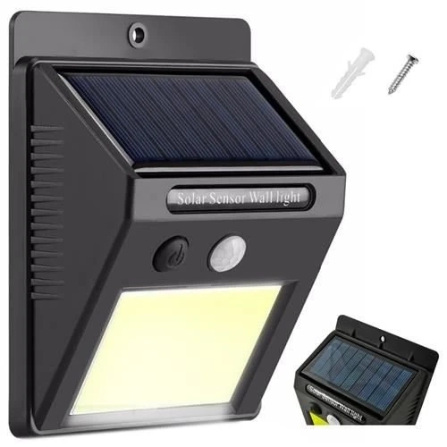 LED solar lamp with motion and twilight sensor outdoor 48 LED COB