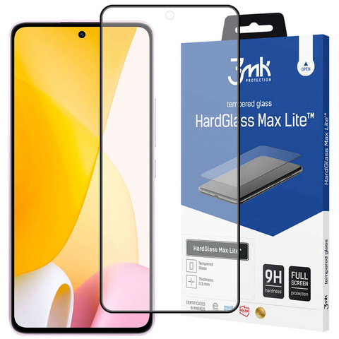 3MK HG Max Lite od Xiaomi 12/12X Black czarny/black