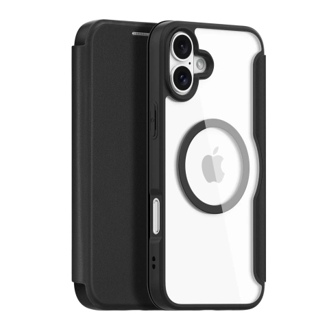iPhone 16 Dux Ducis Skin X Pro MagSafe Flip Case Black