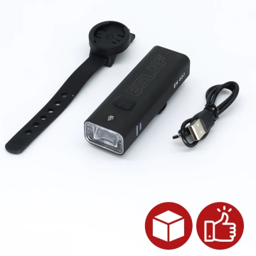 EH 400 front LED bicycle light, adjustable 400 LM, 2000mah, waterproof, black