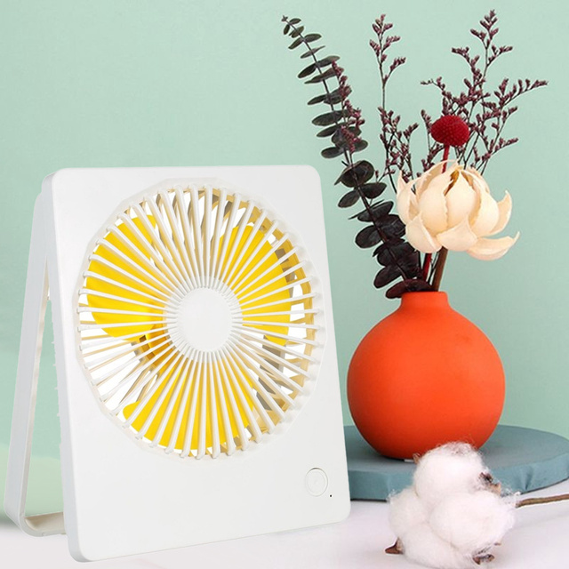 Alogy noiseless fan Mini Folding desk fan adjustable White