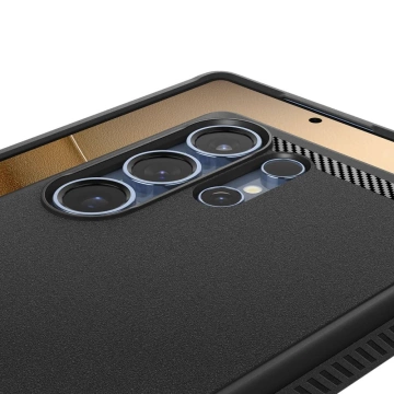 Puzdro Spigen Rugged Armor MagSafe pre Samsung Galaxy S25 Ultra, matné, čierne