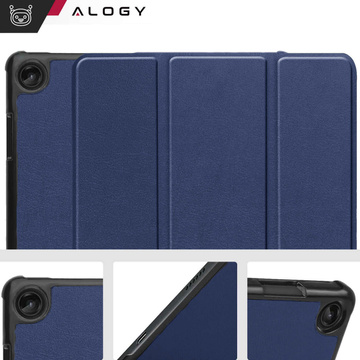 Puzdro Etui Alogy Book Cover Case pre Lenovo M10 3gen. 10,1” 2022 TB-328FU TB-328XU Granatowe