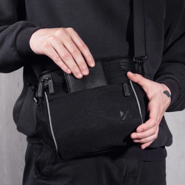 Wozinsky bicycle handlebar bag bike shoulder bag black (WBHBB-01)