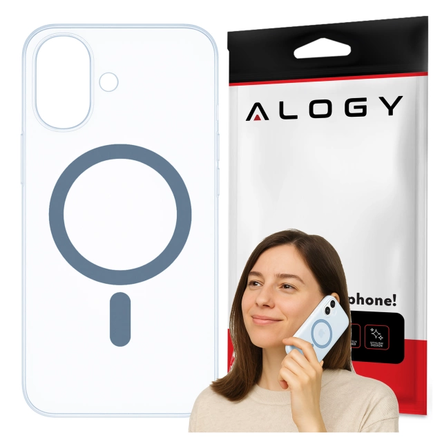 Kryt pre Apple iPhone 16 Pro Max Alogy MagSafe Hybrid Matte Case Matný kryt s ochranou šošovky čierny