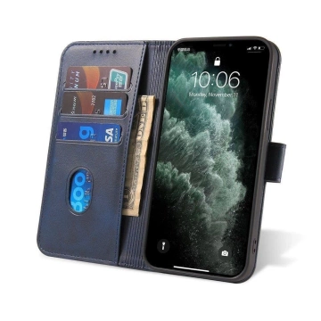 Magnet Case elegantní kryt pouzdra s chlopní a funkcí stojánku pro Samsung Galaxy A03s (166.5) modrý