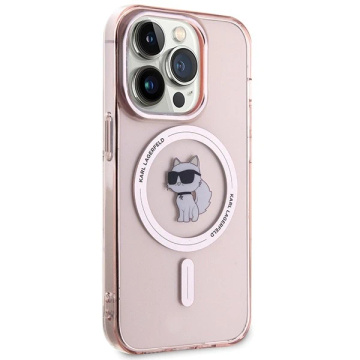 Karl Lagerfeld KLHMP15XHFCCNOP Case for iPhone 15 Pro Max 6.7" Red/Pink Hardcase IML Choupette MagSafe