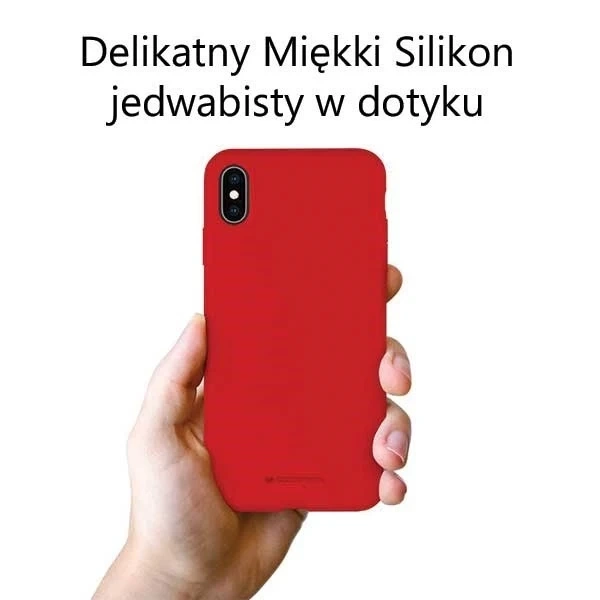 Silikónový obal na telefón Mercury pre iPhone 14 Pro červený/červený