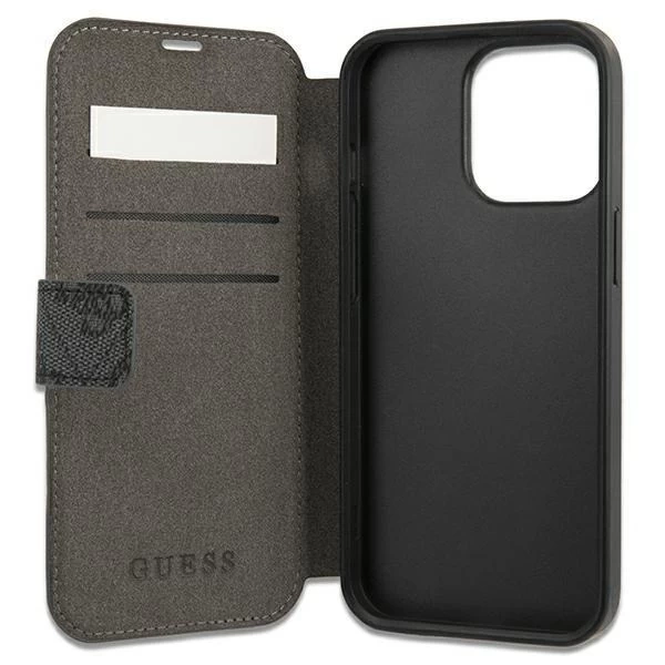Guess GUBKP13L4GDGR iPhone 13 Pro / 13 6,1" szary/grey book 4G Stripe