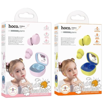 TWS Headphones for Kids Hoco EW111 Bluetooth 5.4 Pink