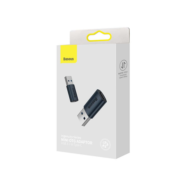 Перехідник Baseus Ingenuity OTG USB 3.1 на USB-C Type C Blue