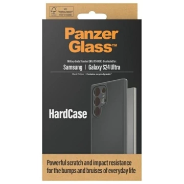 Чохол для Samsung Galaxy S24 Ultra PanzerGlass HardCase D3O, військового класу, чорний