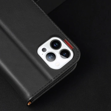 Dux Ducis Hivo Leather Flip Cover Originální kožená peněženka na karty a dokumenty iPhone 14 Pro Max Brown