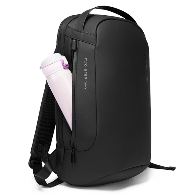 Bange wasserdichter Rucksack für 15,6-Zoll-Laptop, Stadtreisender, 45 x 30 x 16 cm, für Arbeit, Flugzeug, Herren, Damen, mit USB-Anschluss Schwarz