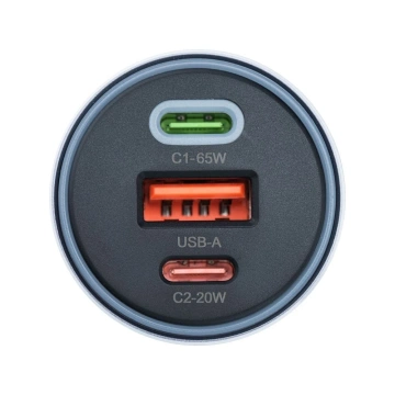 Автомобільний зарядний пристрій Forcell 85 Вт 2xUSB-C USB-A Швидка зарядка