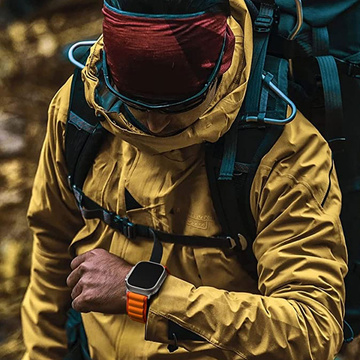 Športový remienok Alogy pre Apple Watch 4/5/6/7/8/SE (38/40/41 mm) oranžový