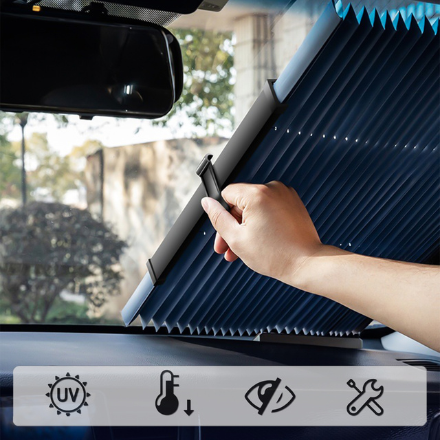 Sunshade blind car sun visor car windshield cover universal double-sided 150x65cm